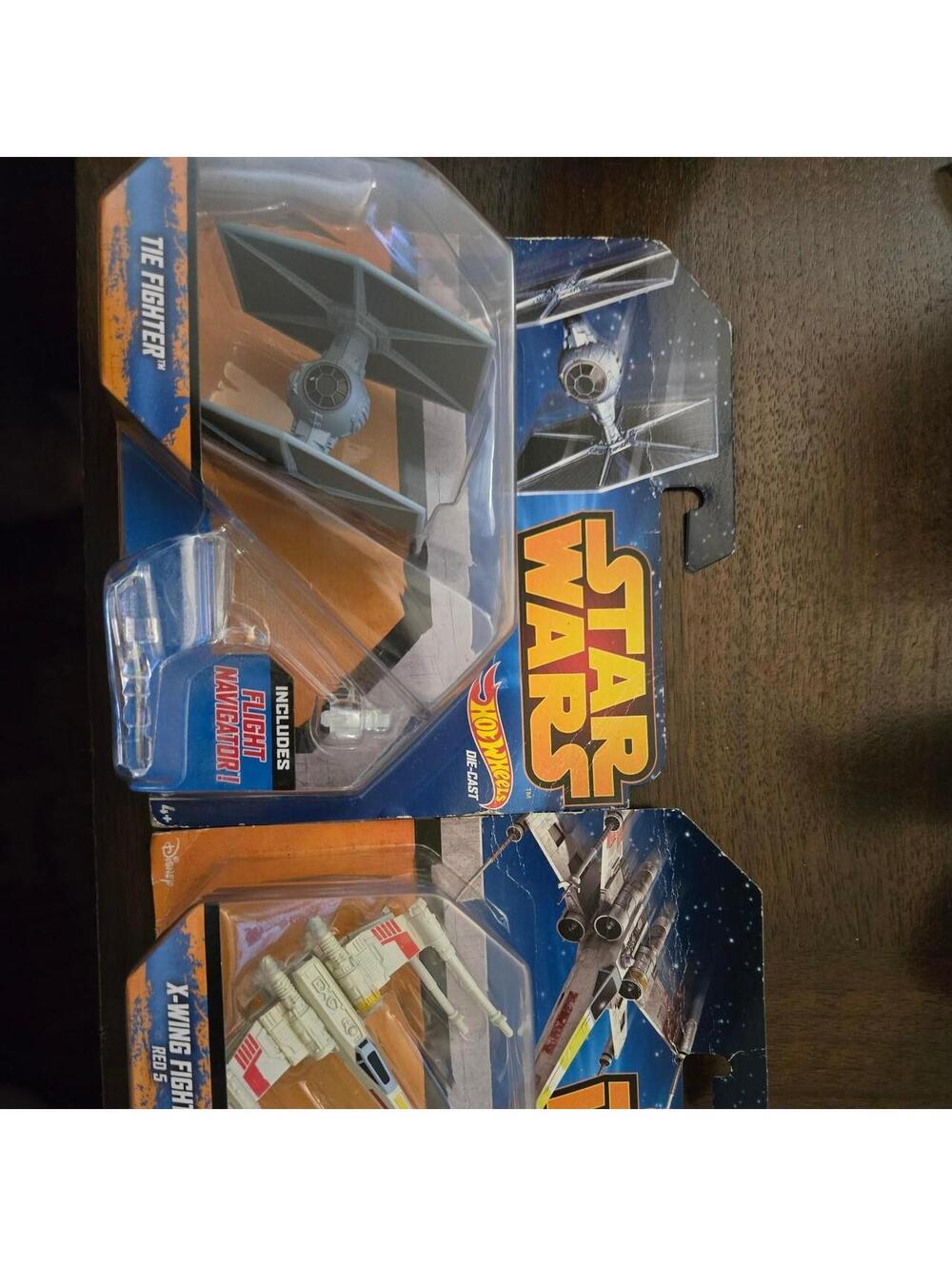 Hot Wheels Star Wars X-Wing and TIE Fighter die-cast